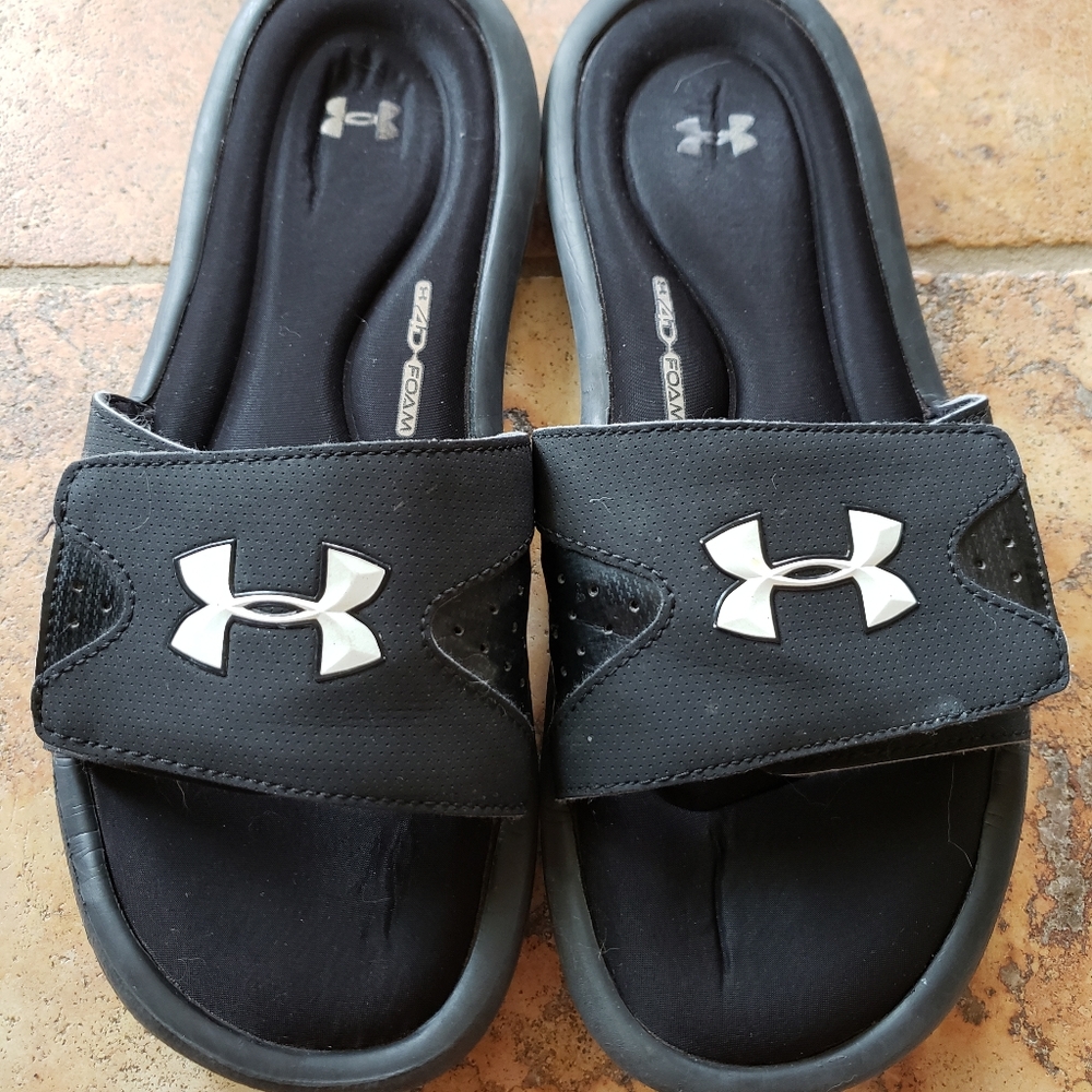 Under Armour Black 4D-Foam Slides